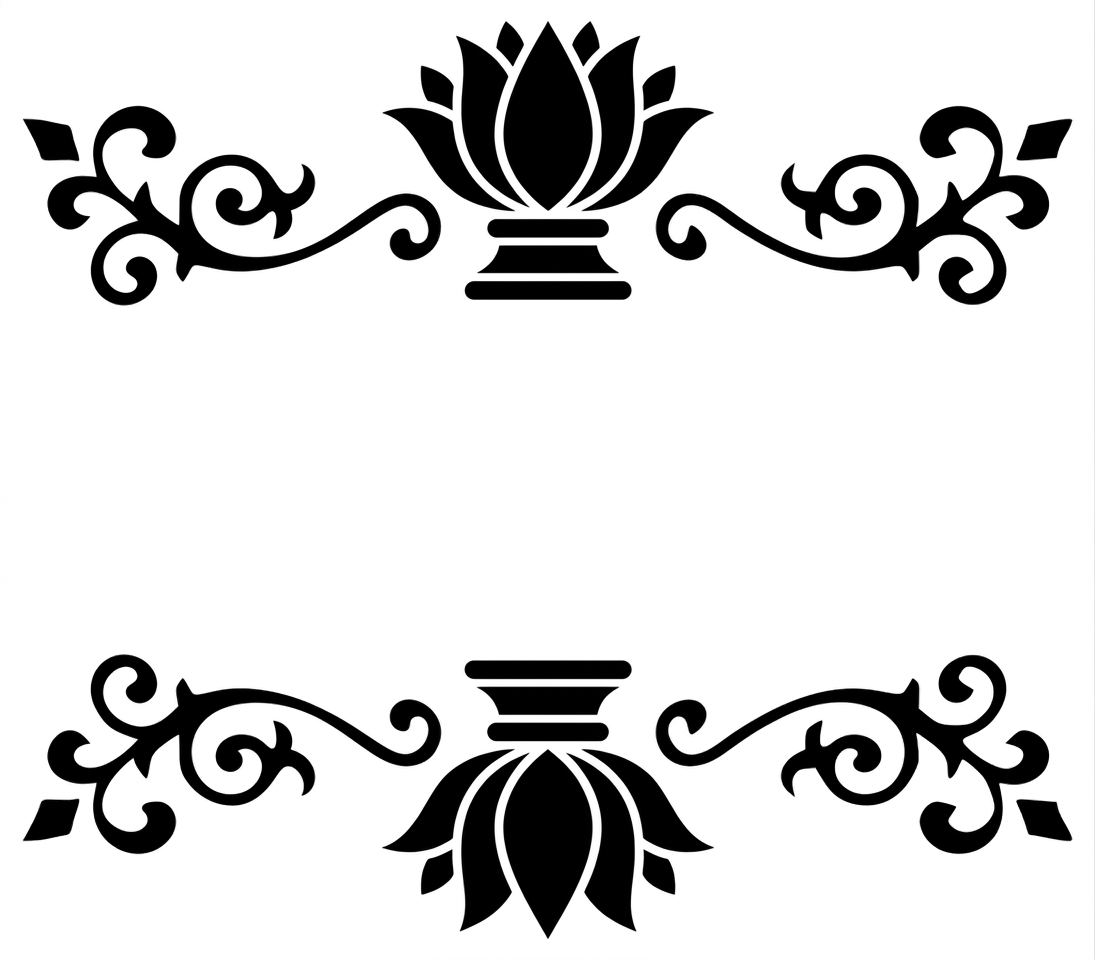 Regenerated khaka with lotus on stepped pedestal