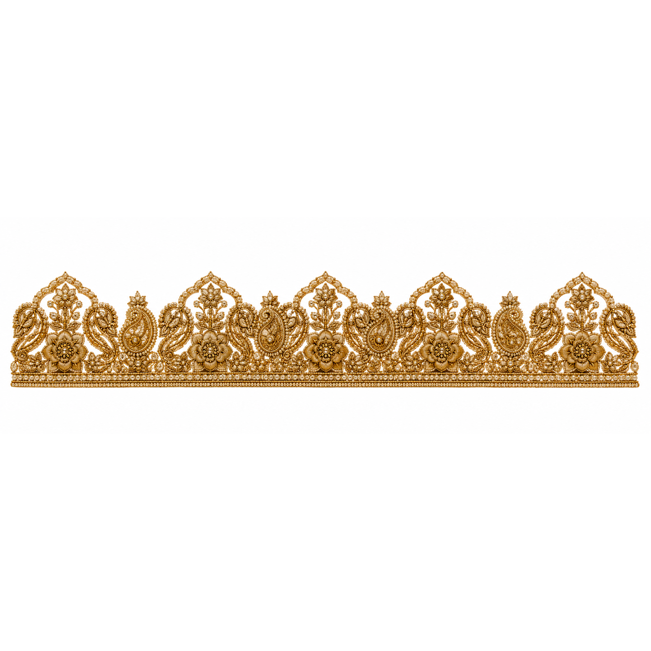Zardozi regal border motif